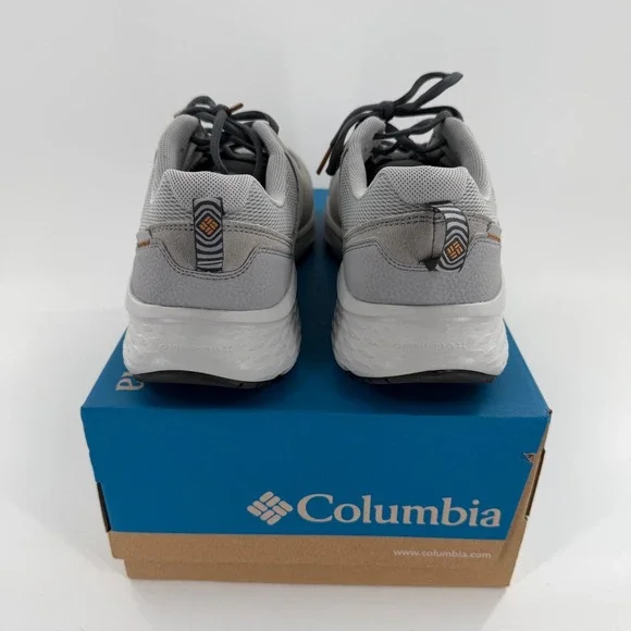 Columbia Omni-Max Mens Grey Suede Mesh Hiking Walking Sneakers Shoes Sz 11.5